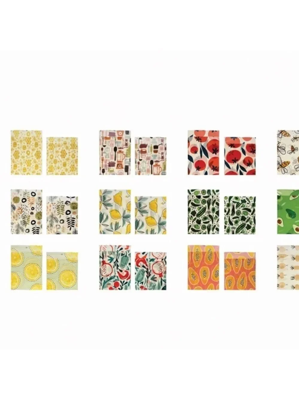 Creative Co-Op Eco-Friendly Beeswax Reusable Bags 8” & 10” Set